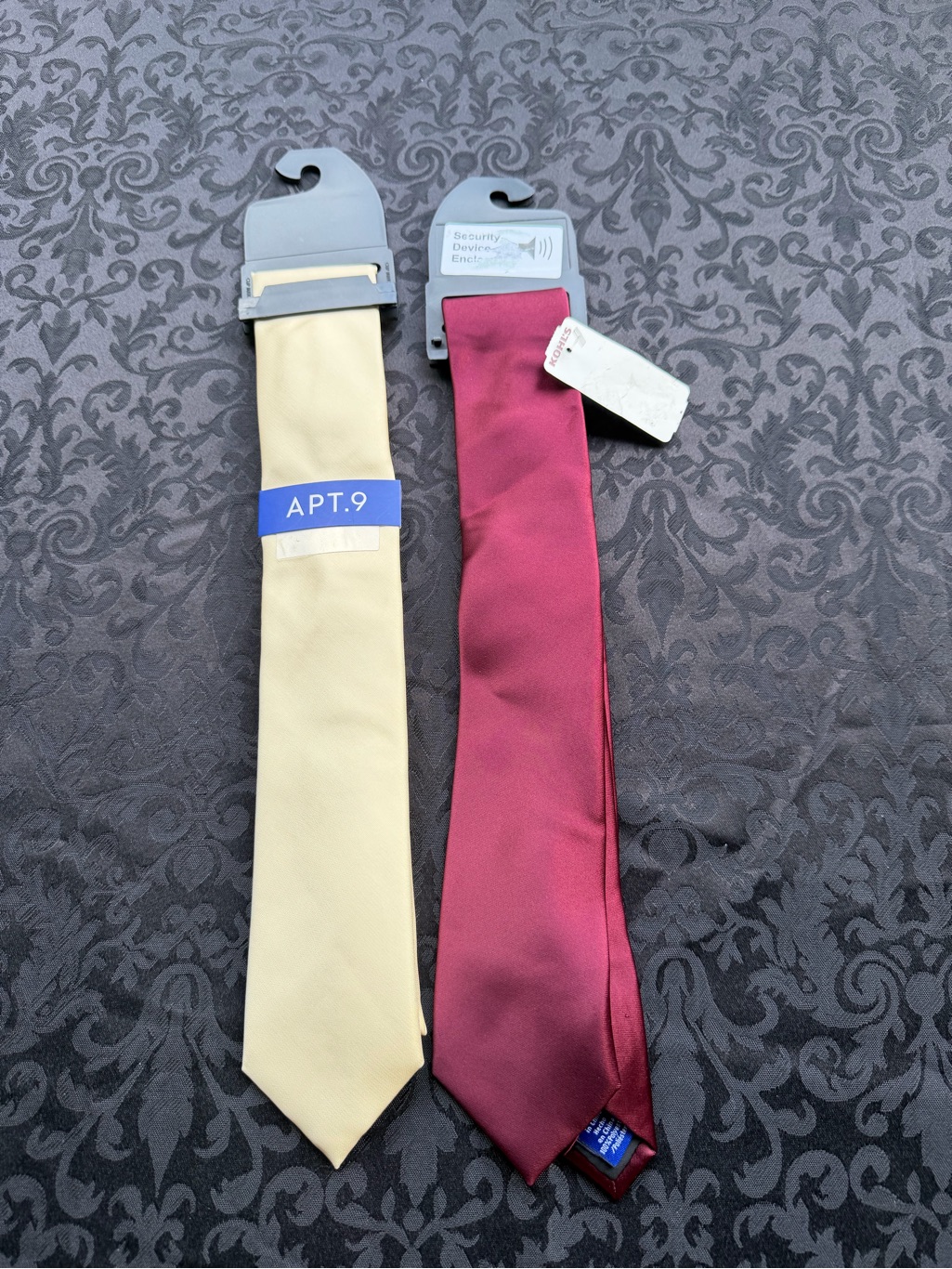 Lot Of 2 Nwt Mens Apt 9 Silk Ties Ref# 18890